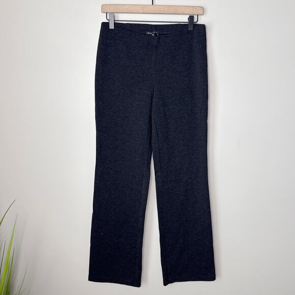 Eileen Fisher Washable Packable‎ Straight Leg Stretch Pants XS Heather Black - Picture 1 of 7
